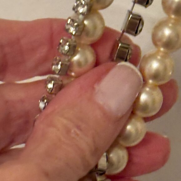 Faux Pearl and Rhinestone Adjustable Belt - Picture 10 of 13
